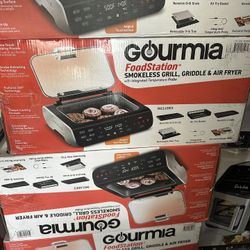 Gourmia Smokeless Grill, Griddle And Air Fryer 