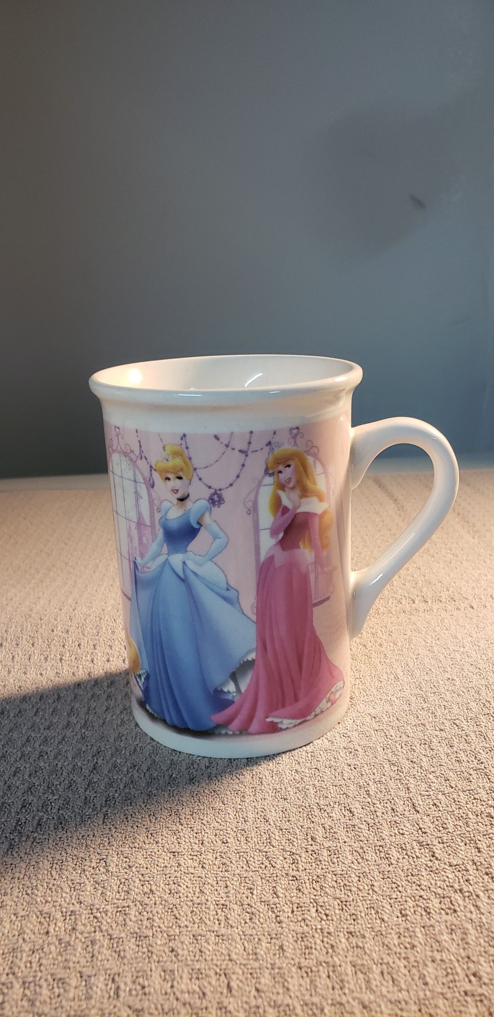 Disney Princess Cinderella Bell Sleeping Beauty RapanzelTiana 4-1/2" T Mug