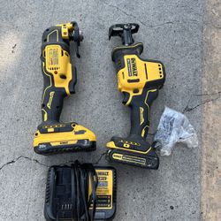 Dewalt tools , 2 batteries and charger , multi tool ,Reciprocating Saw 