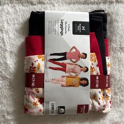 3 Leggings For Girls From 6 To 9 Years Old 