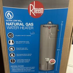  New Rheem Water Heater 40 Gallons