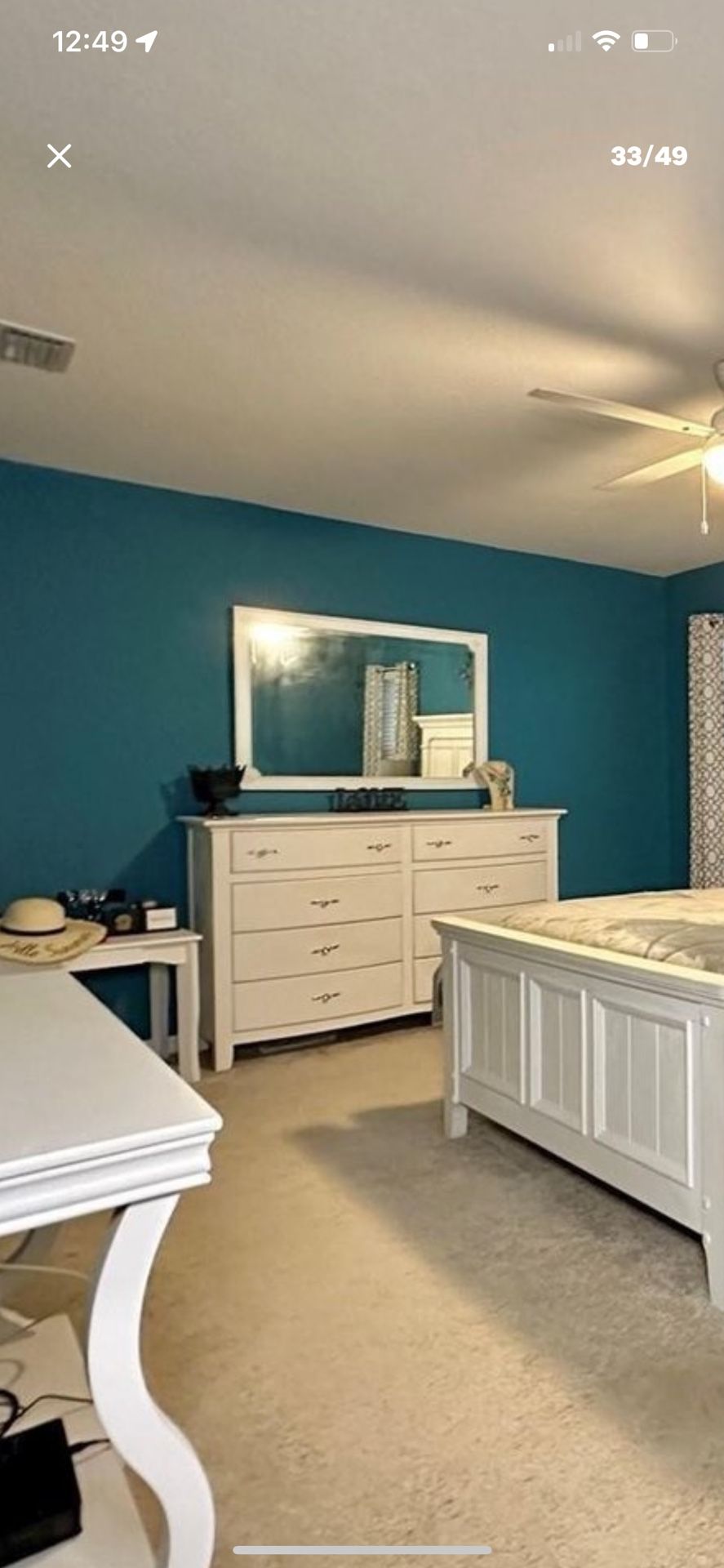 Antique White Mirror
