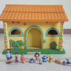 Dora the Explorer Talking Foldable Play House & Figures (2003)