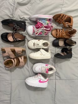 Toddler girl shoes and toys