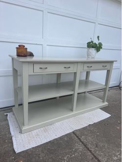 Modern Crate & Barrel Side Entryway Island Table