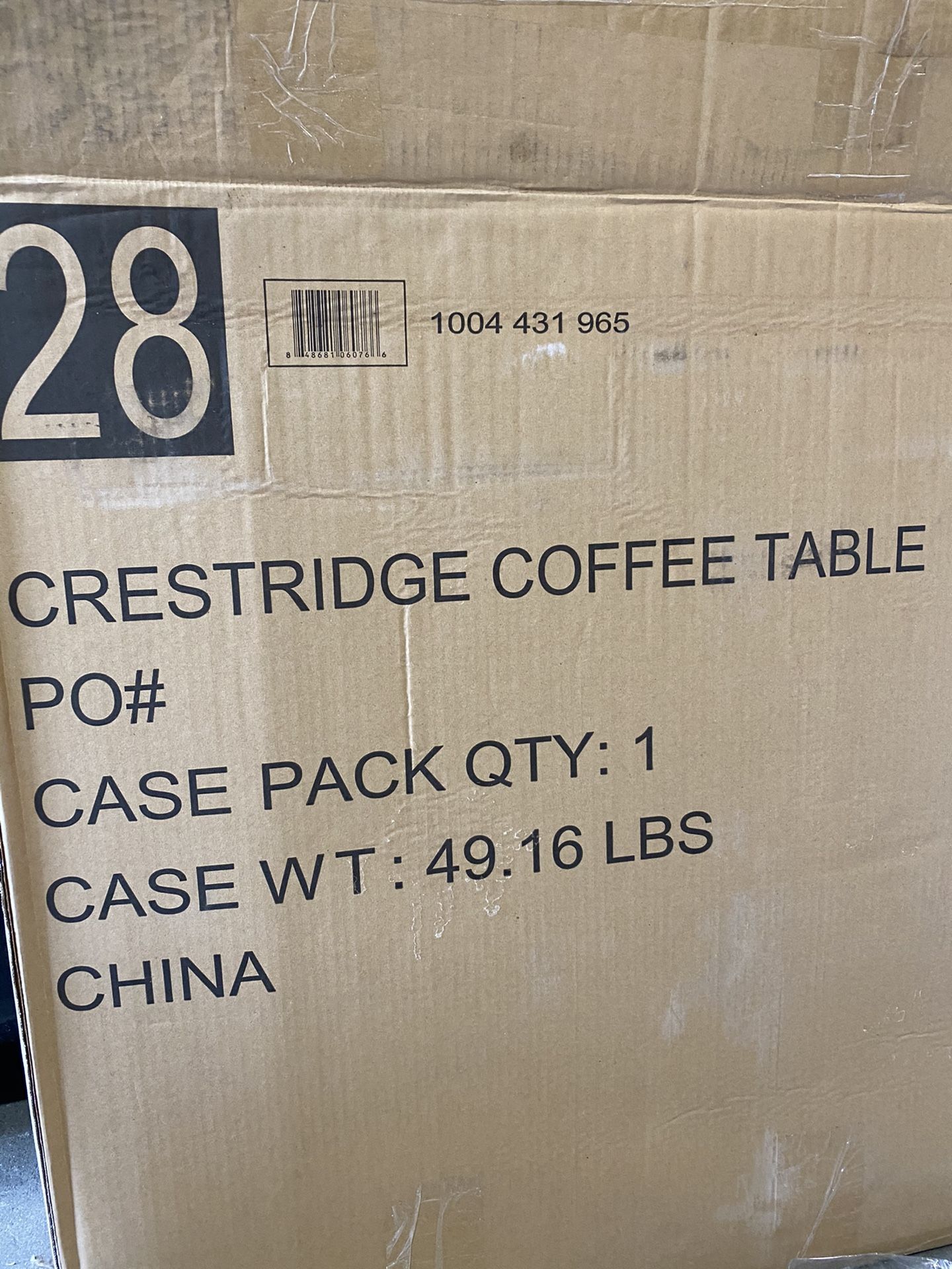 Crest ridge coffee table and chairs (full set)