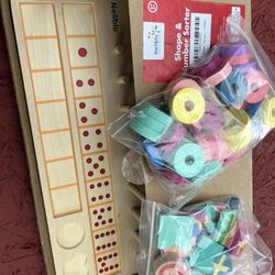 Neliblu Colorful Wooden Shape and Number Sorter Toy 5