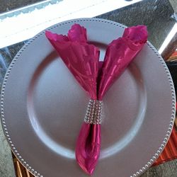 Beautiful Hot Pink Dinner Napkins 