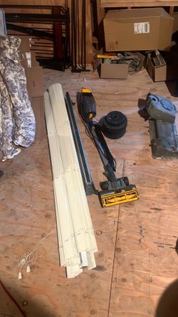 Weights, vacuum, blinds, drapes, oil pan
