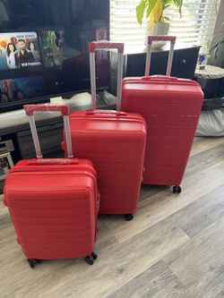  3-Piece Luggage Sets Hardshell for Travel (20"+24"+28"), 3 Piece Luggage Sets with Wheels, Hardshell 3 Pc Suitcases with TSA Lock Hardside & Li