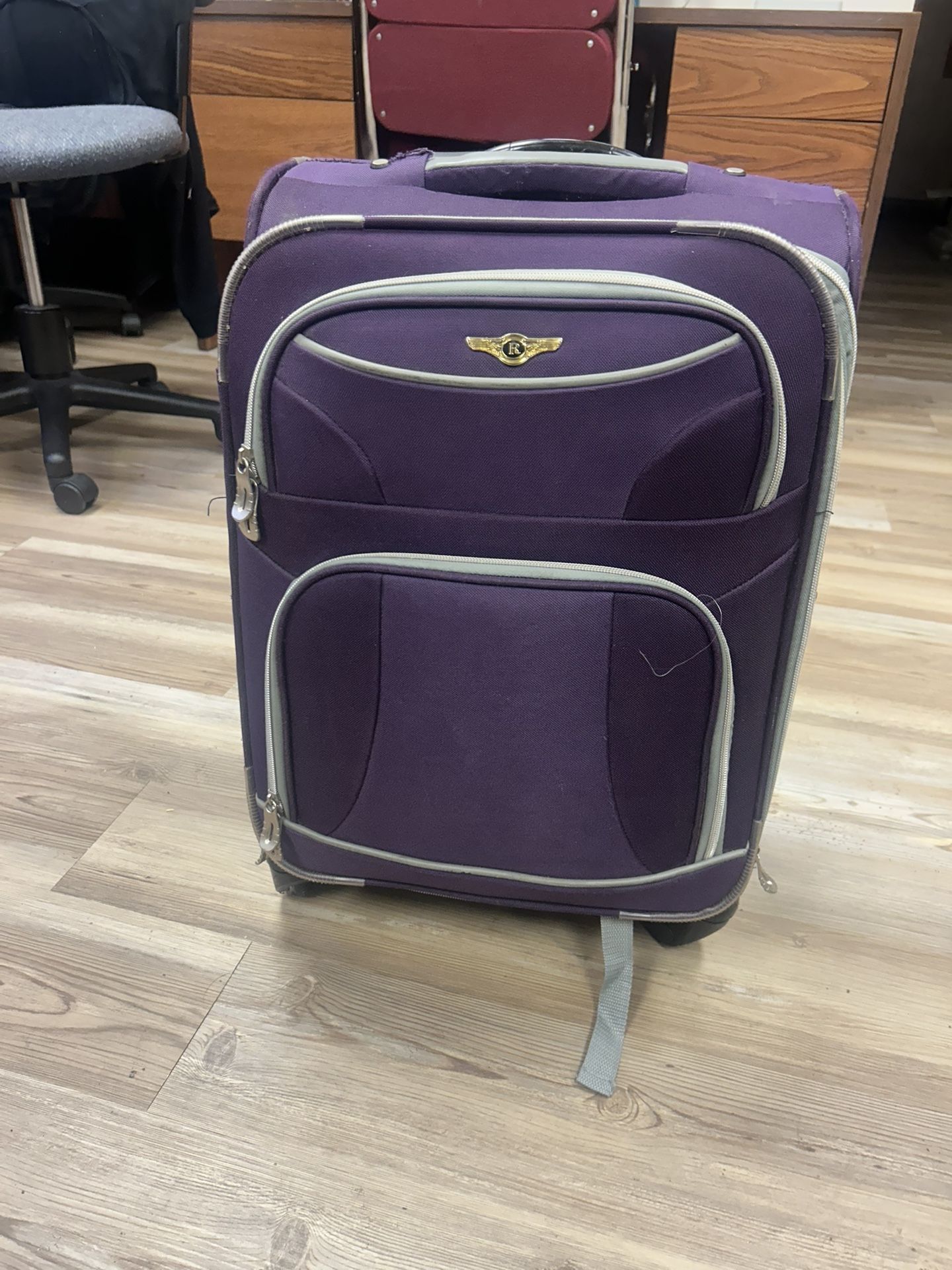 Purple Rolling Suitcase – Peakland – Travel Carry-On Luggage