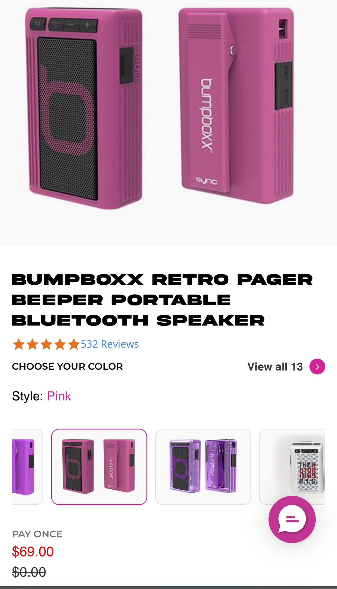 Bumpboxx Retro Pager Sealed!!!