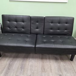 EUC Black Sofa Convertible