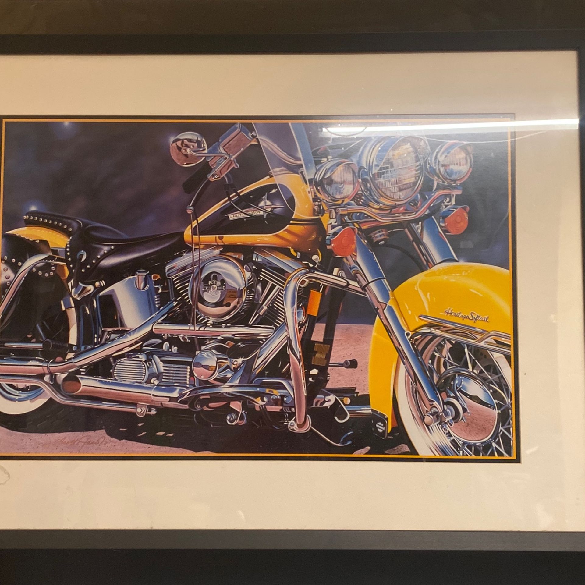 Harley Davidson Framed Pictures