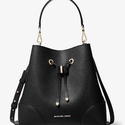 Michael Kors Leather Bucket Bag