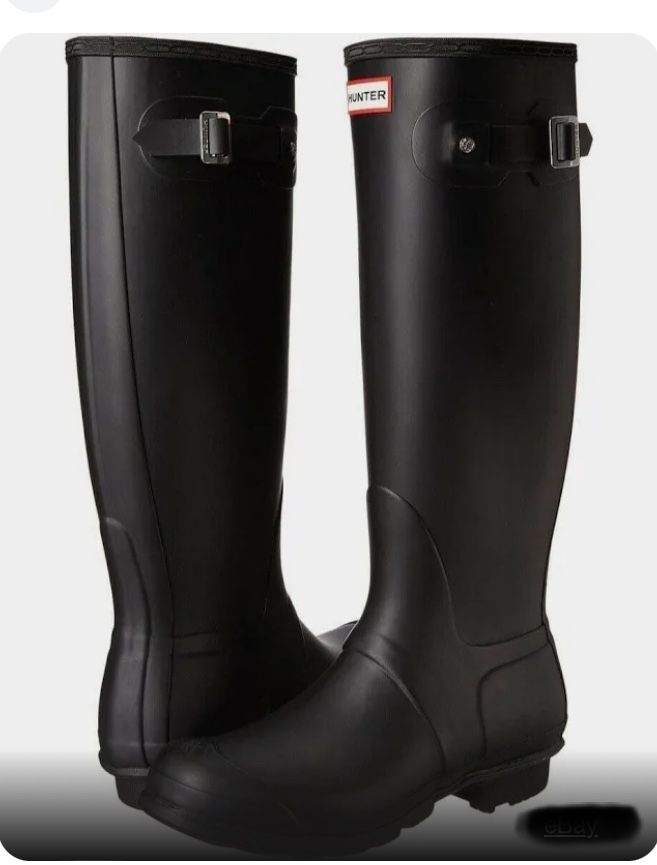 NIB Hunter Original Tall Rain Boots Size Black