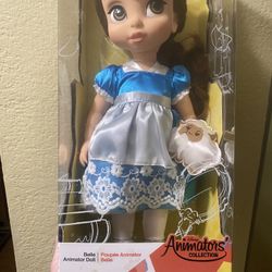 New Disney Animation's Collection Belle Beauty & The Beast Animator Doll w/Sheep