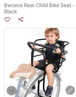 Bwcece Rear Child Bike Seat – Black