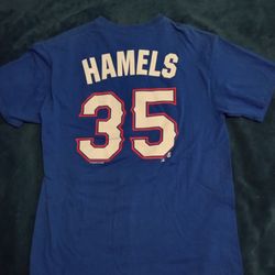 Texas Rangers Cole Hammels Jersey Shirt Large