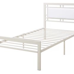 Metal Full Size Bed Frame And Mattress  Set