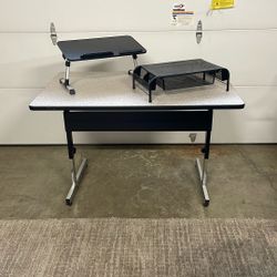 Table With Laptop Stands 