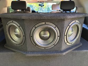 Three 8in Skar subwoofers