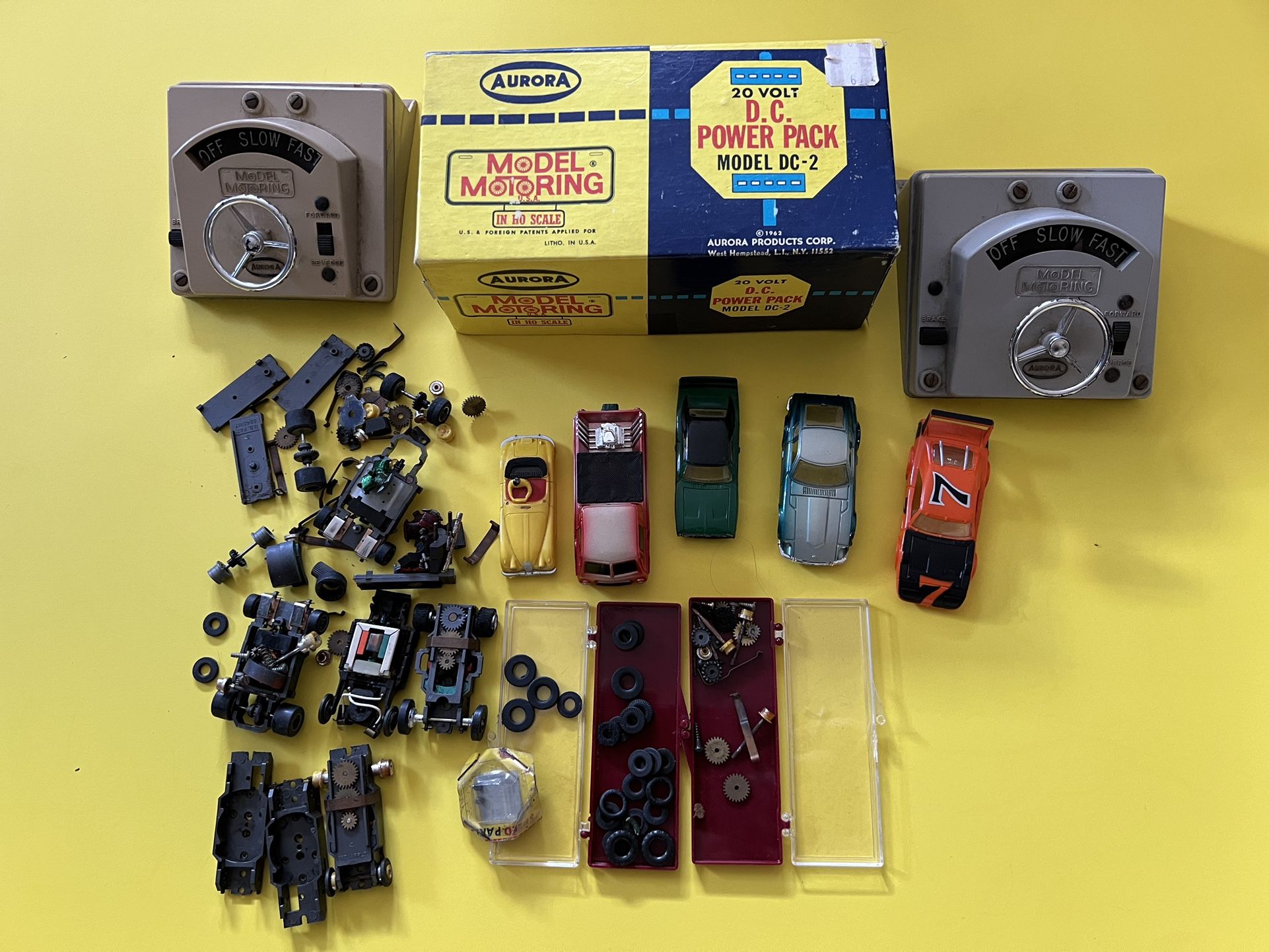 Aurora HO Slot Cars & Parts 1960’s & 70’s
