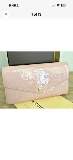 Authentic Louis Vuitton Pink Sarah Long wallet