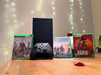 Xbox Series X Console with Controller and 3 Games