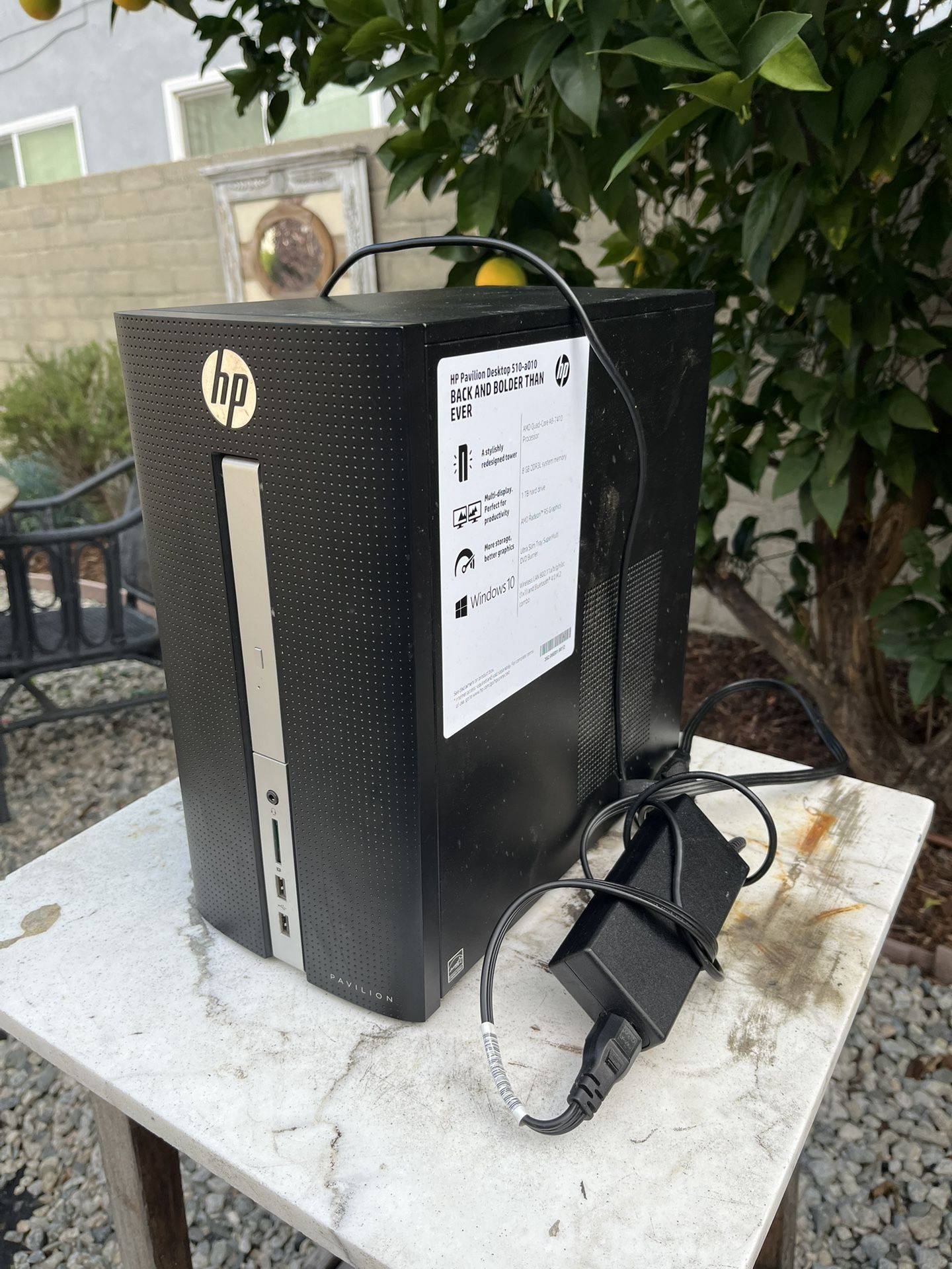 HP Pavilion Desktop 510-a010  clean window 10  Instal