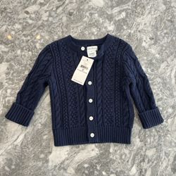 Ralph Lauren Kid’s Cable-Knit Cashmere Cardigan Size 9M - NEW