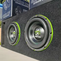 NEW! Dual 8in Ground Zero SPL  Subwoofer Box