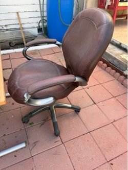 Leather rotating chairs