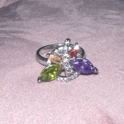 Butterfly Ring 925 Silver Size 7