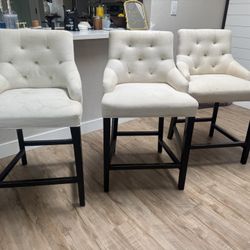 3 Barstool Chairs 