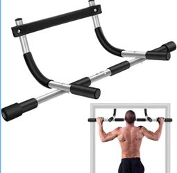 New Pull Up Bar No Damage Door Frame Chin Up Bar, No Screws, Fits 27–36" Doorways, Up to 330 lbs