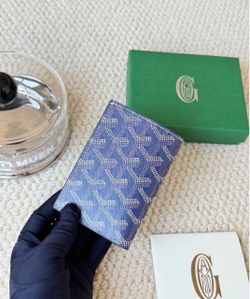 Goyard Card Holder Wallet in Blue