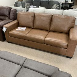 Genuine Leather Sofa- Brand New