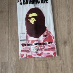 Pink and white bape 