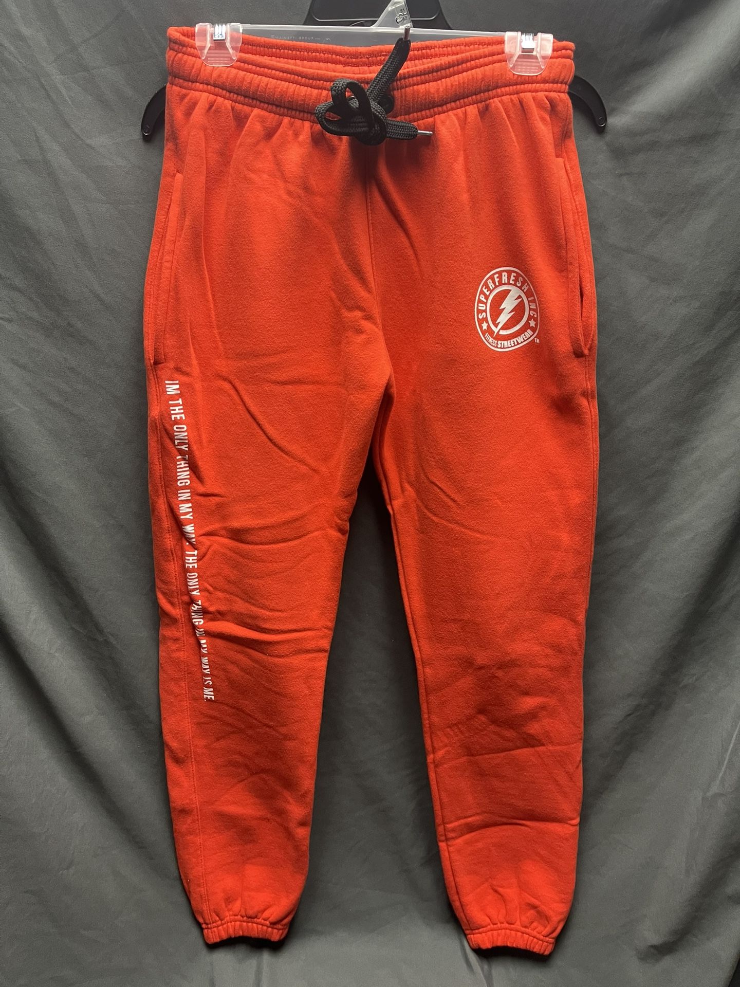 Men’s Superfresh Slim Fit Orange Joggers - Size Small
