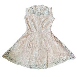 Beauttes light Pink Kids Girls Lace Style Dress Sz 7 NWOT