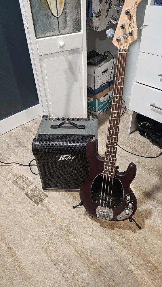 Stingray SUB Series Sterling by MusicMan Bass and Amp combo