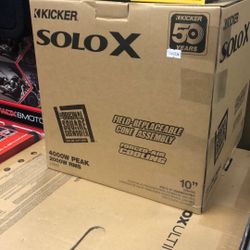 Kicker SoloX 10 Inch Subwoofer On Sale Today For 575