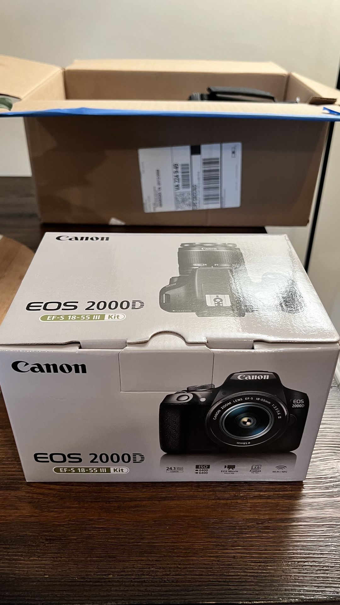 Canon EOS 2000D (Rebel T7) camera with accessories bundle