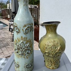 Metal Vases/ Zoo Area