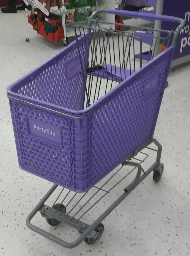 Shopping Cart Purple Party City