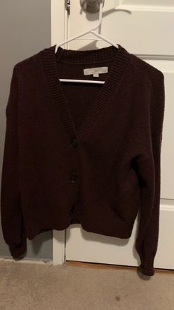 LOFT purple cardigan women’s Size S