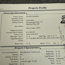 37.77 Acres Of Land I the Desert Center California I Own The Water Rights Of Colorado River 