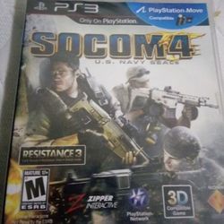 SOCOM 4 US Navy SEALs Playstation 3 PS3 Video Game Complete w/Manual 