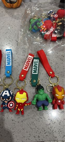 Superhero keychains